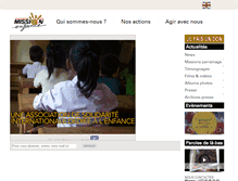 Tablet Screenshot of mission.enfance.org